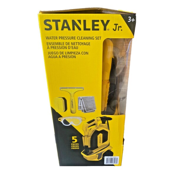 Stanley Jr 5 Piece Kids Mini Water Pressure Cleaning Toy Outdoors Fun! ages 3+ - Picture 4 of 9